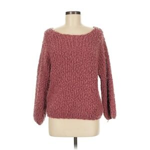POL Mauve Bouclé Knit Pullover Sweater Size M‎
